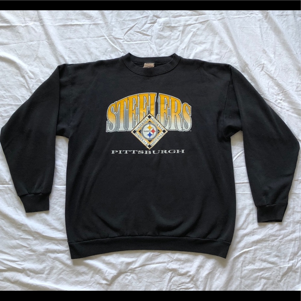 Vintage Pittsburgh Steelers Sz L Football Crewneck
